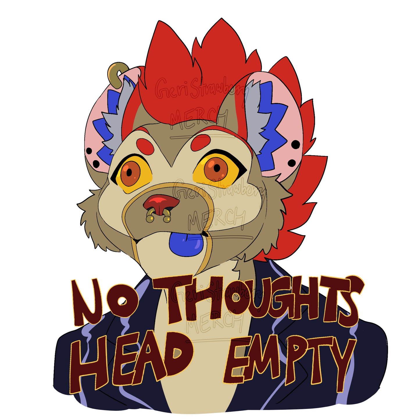Cena "No Thought Head Empty" Sticker