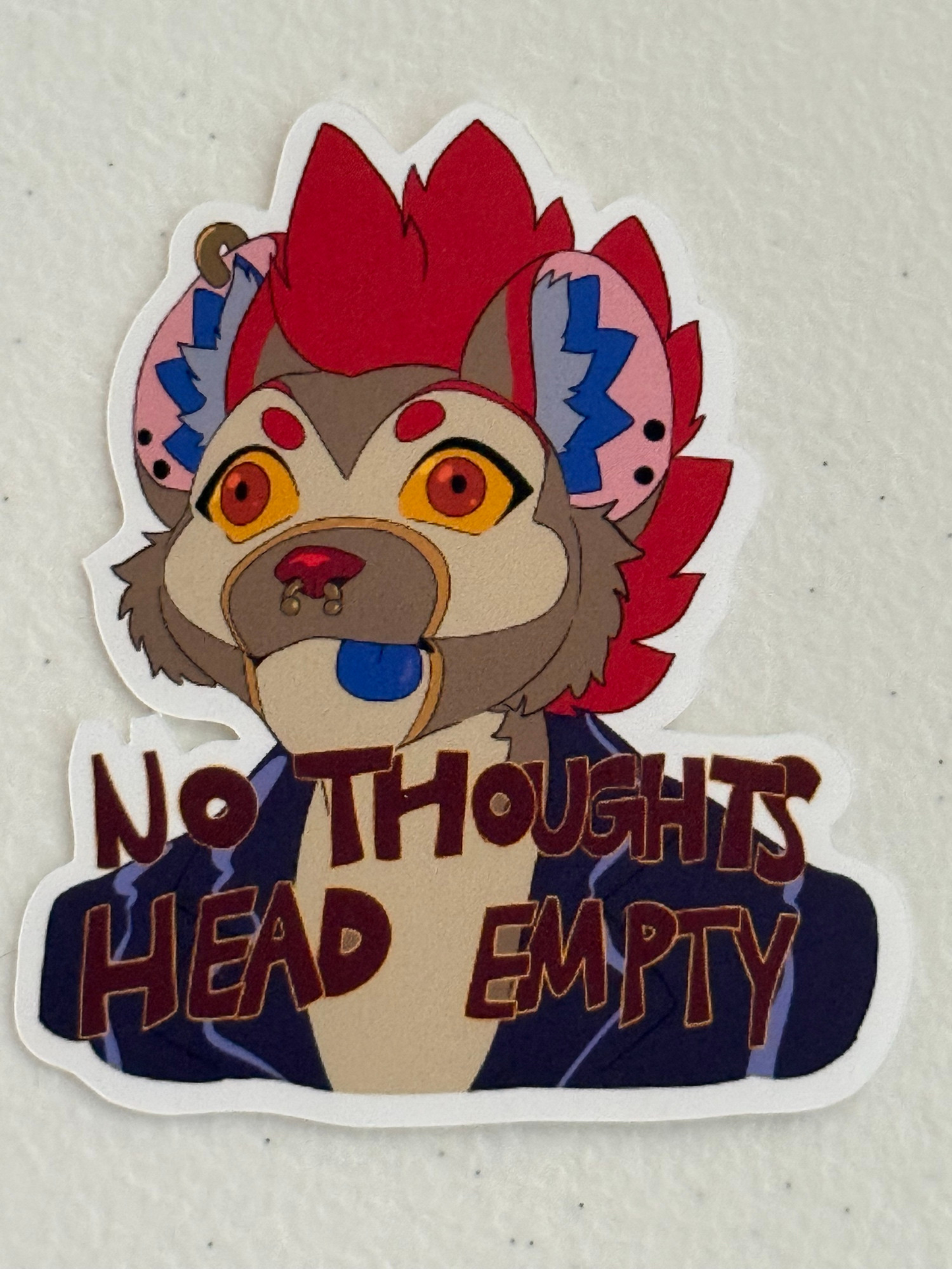 Cena "No Thought Head Empty" Sticker