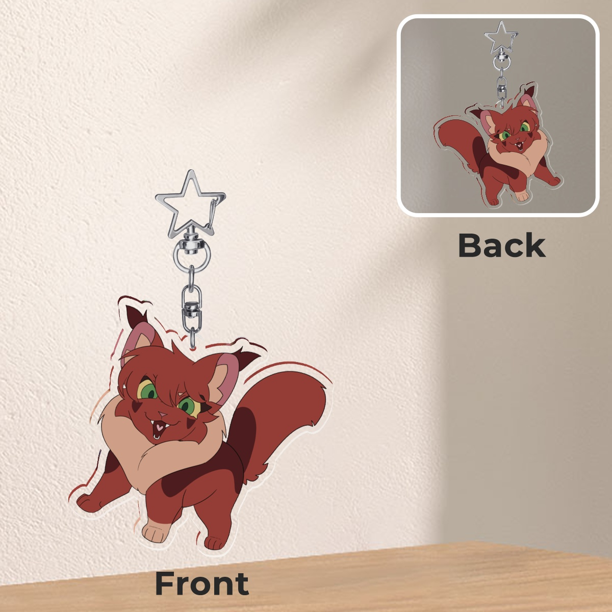 Squirrel Keychain