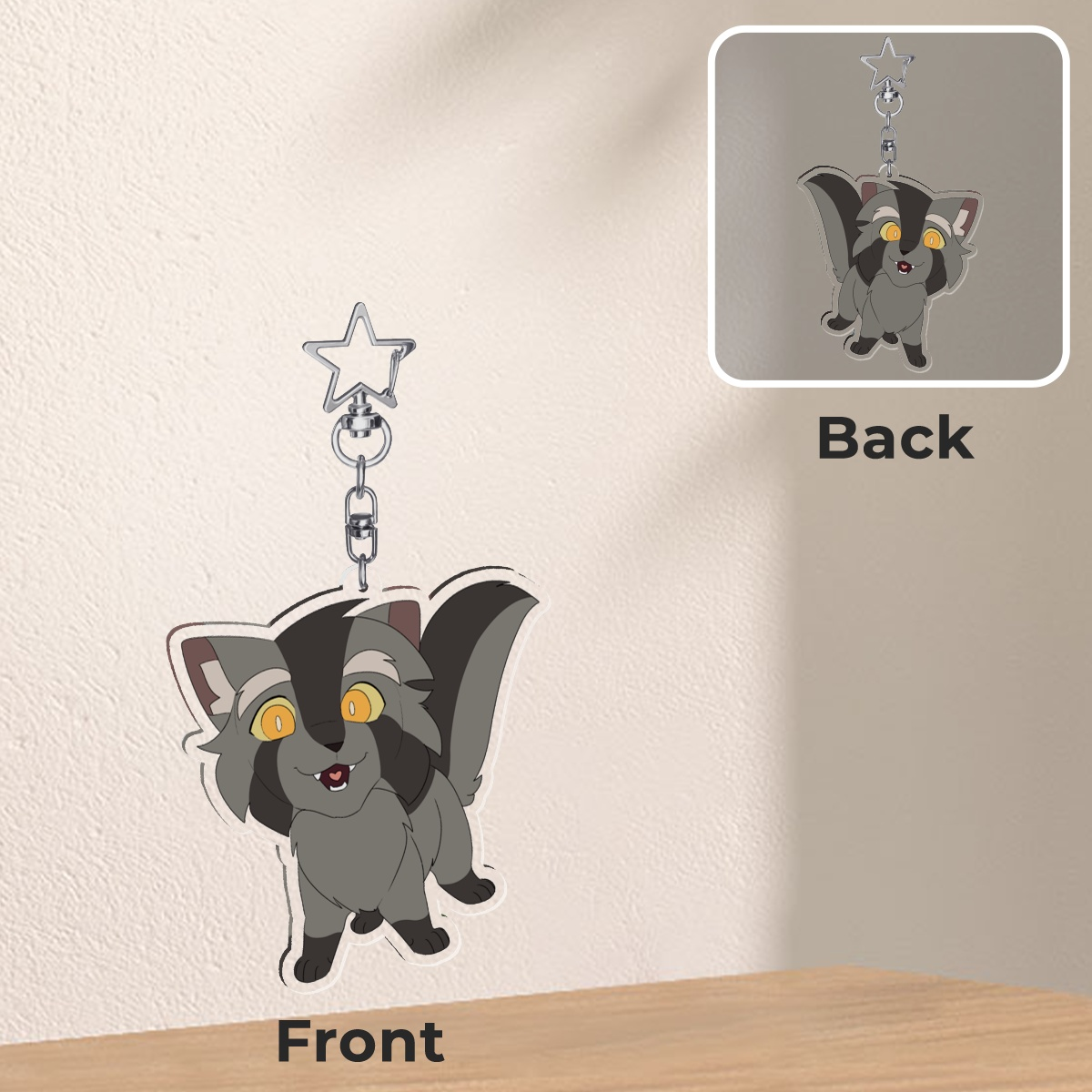 Gray Keychain