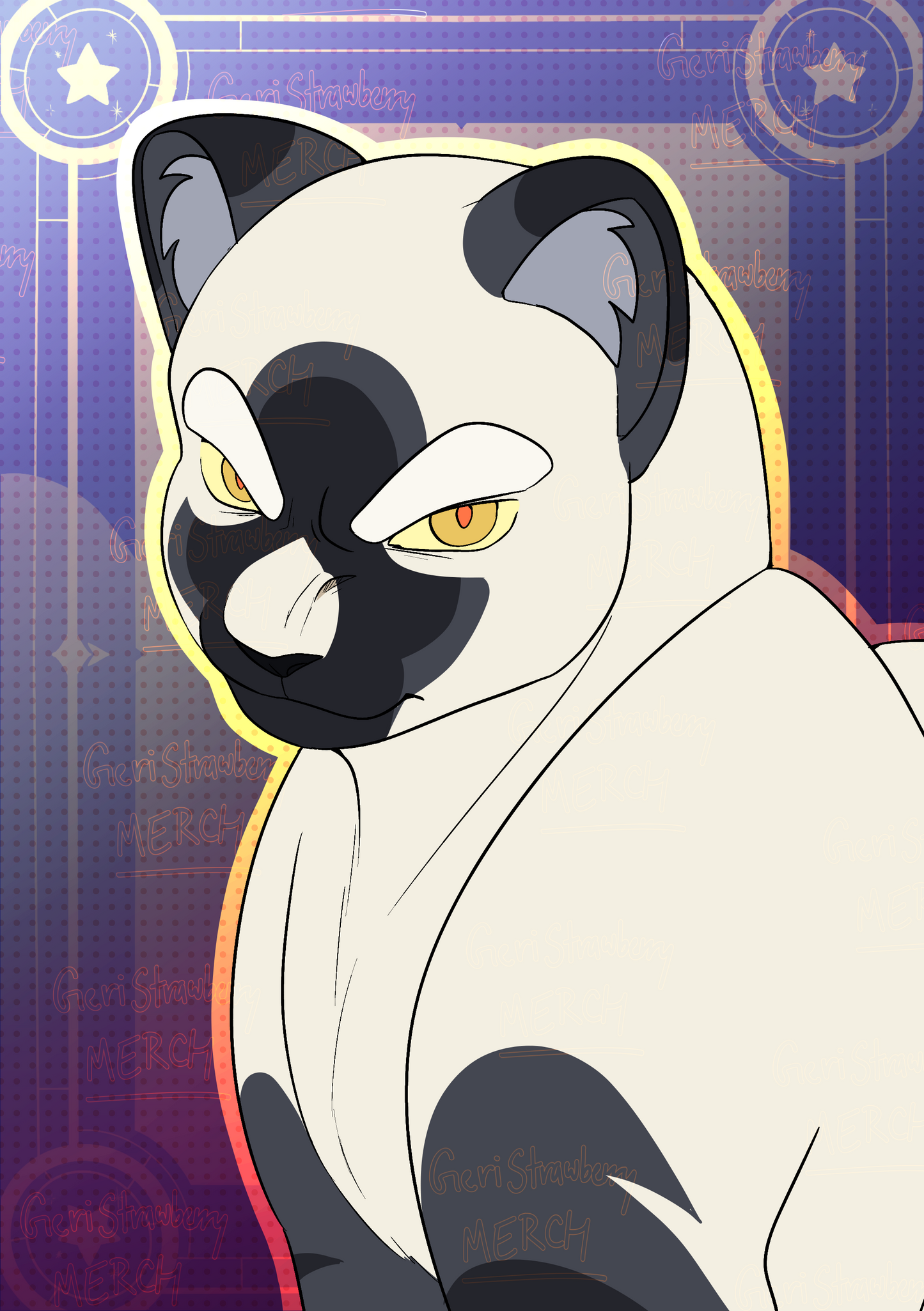 Black Character Poster