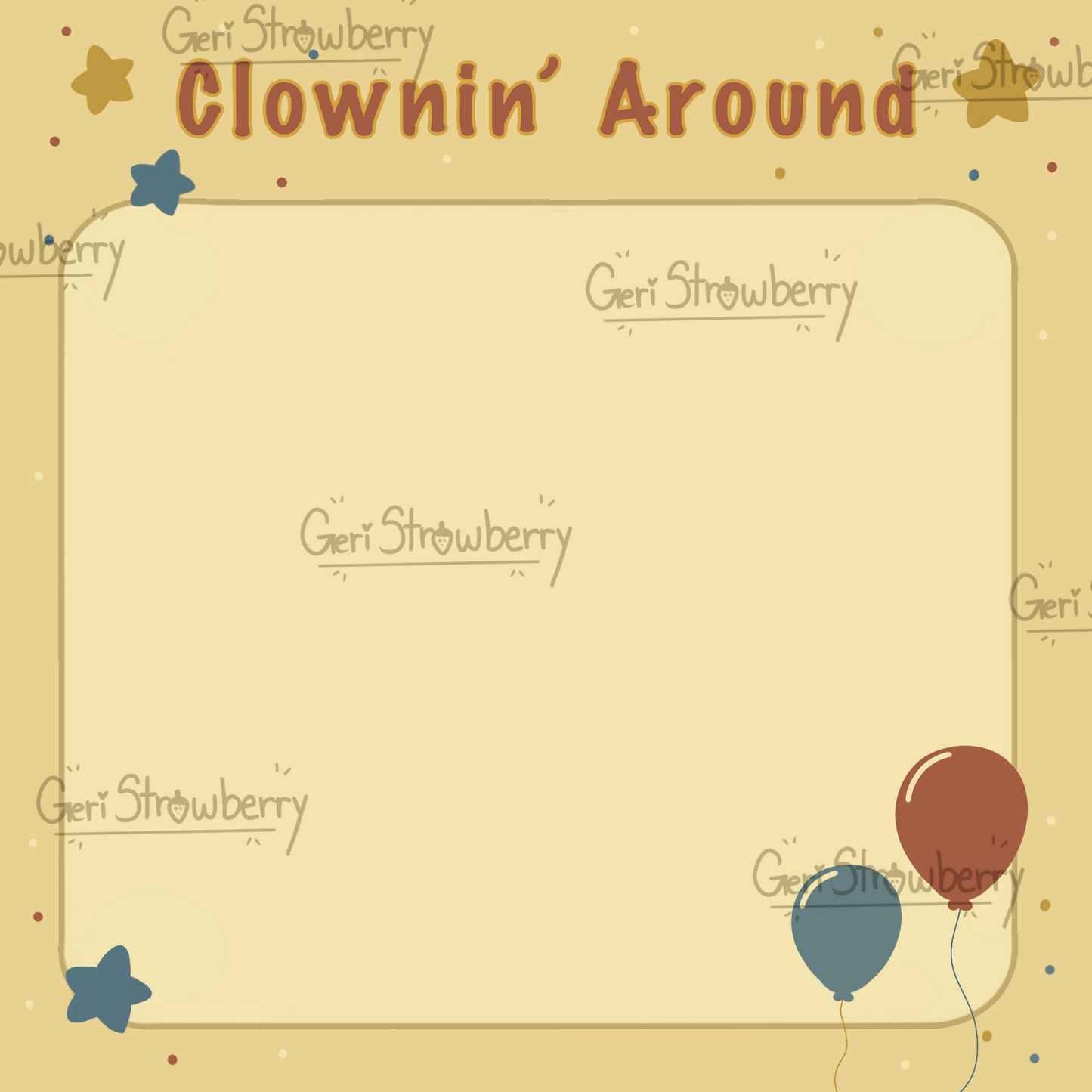 Clownin' Around  Handmade Non-stick Notepad