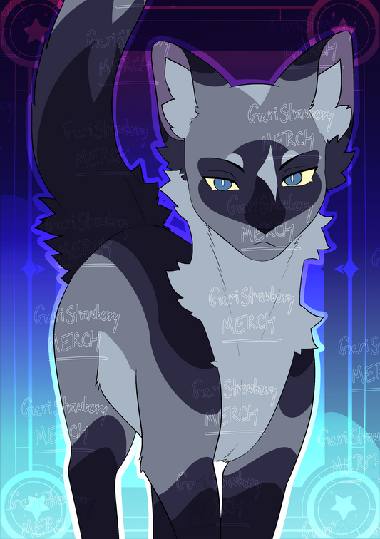 Blue Character Poster