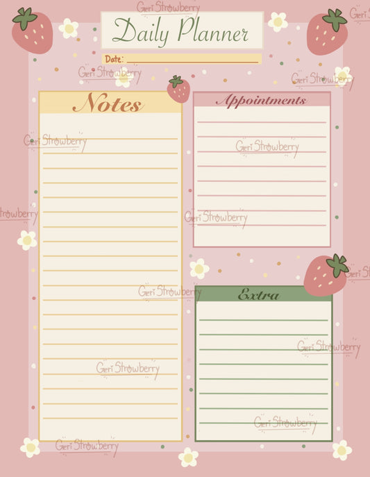 Strawberry Handmade Memopad