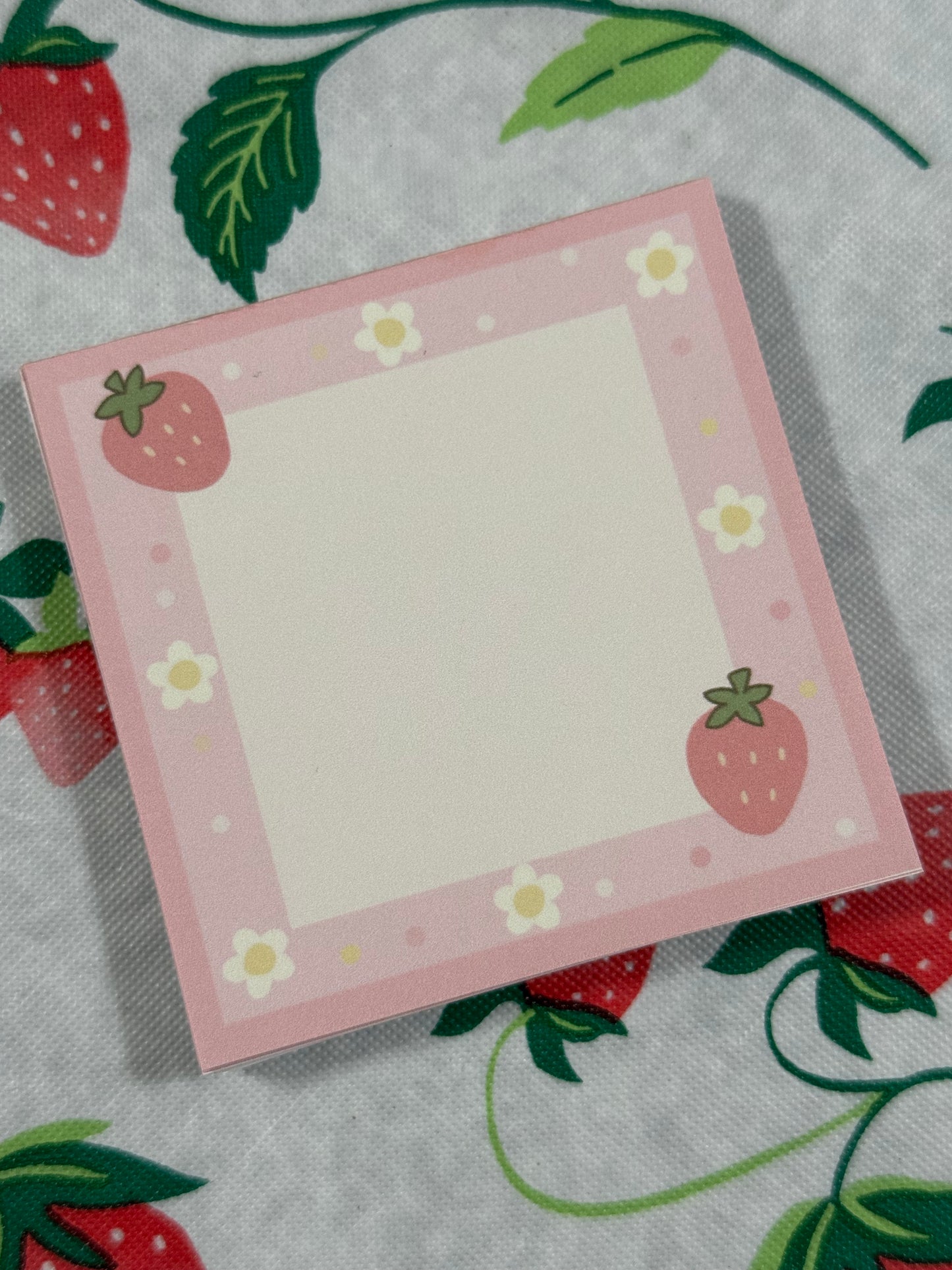 Strawberry Handmade Non-stick Notepad