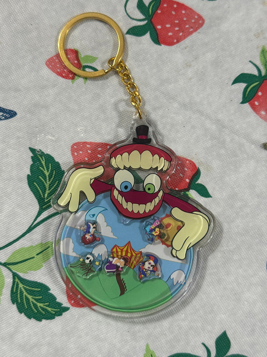 Circus Shaker Keychain