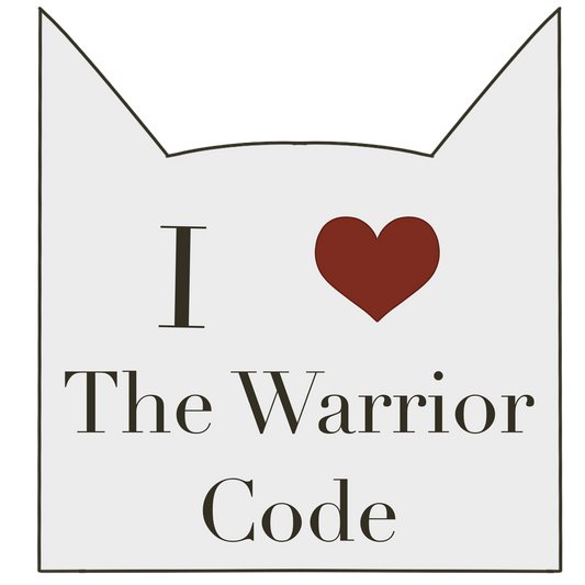I HEART WARRIOR CODE sticker